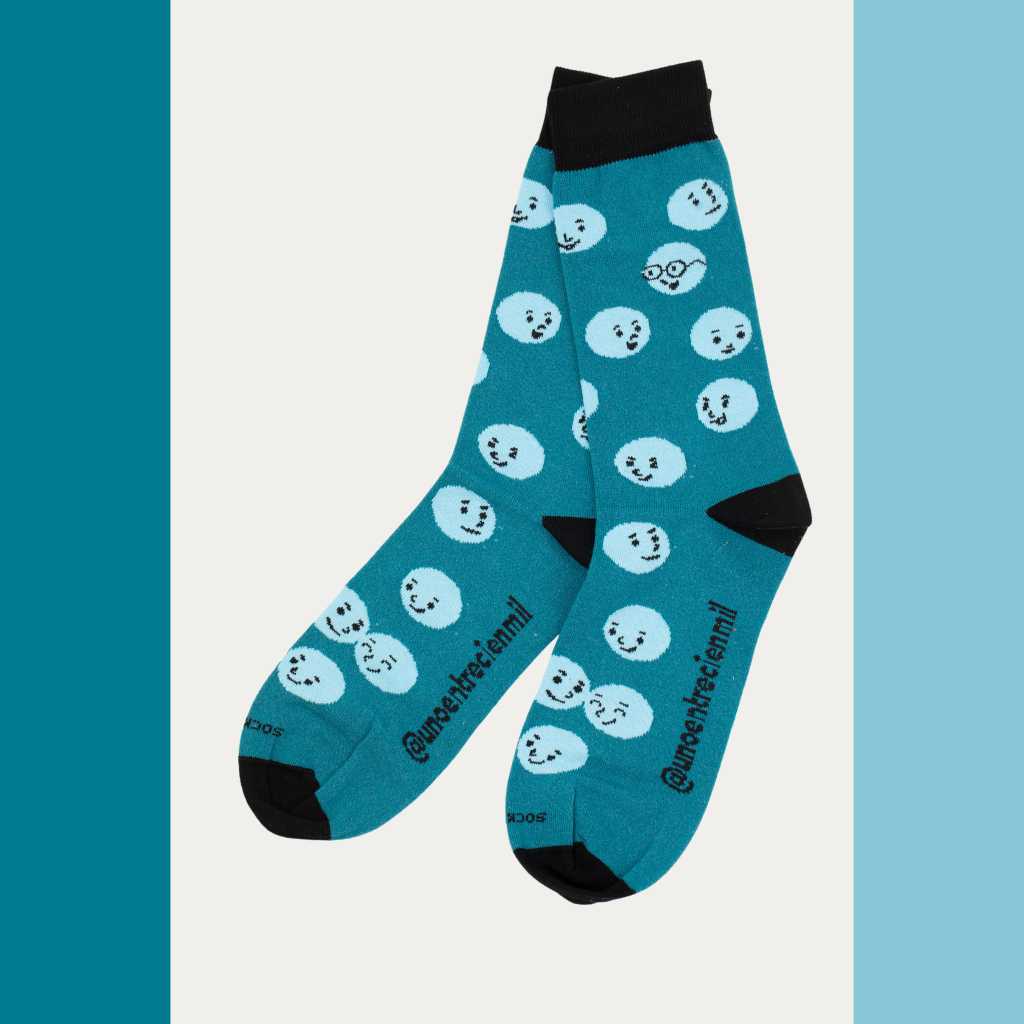Calcetines solidarios azules