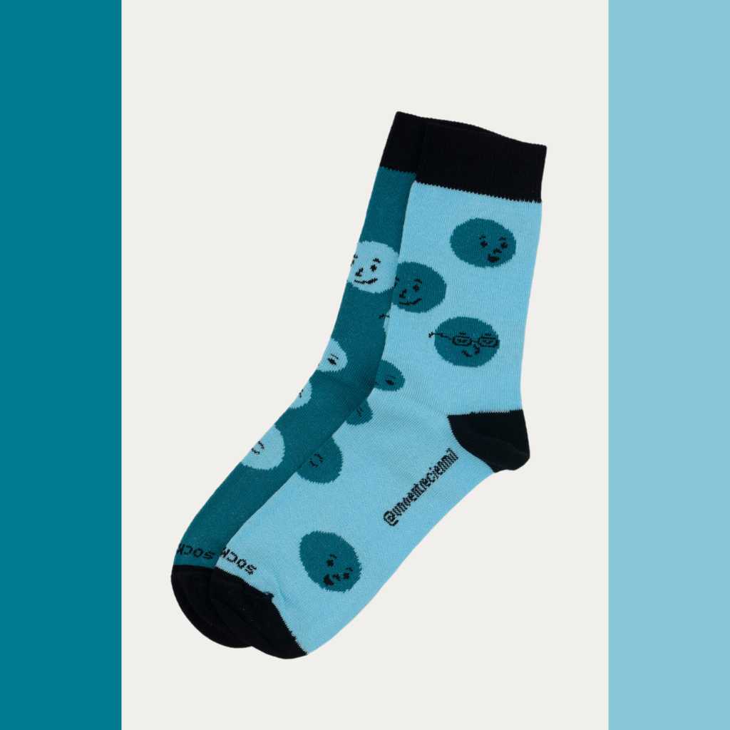 Calcetines solidarios azules