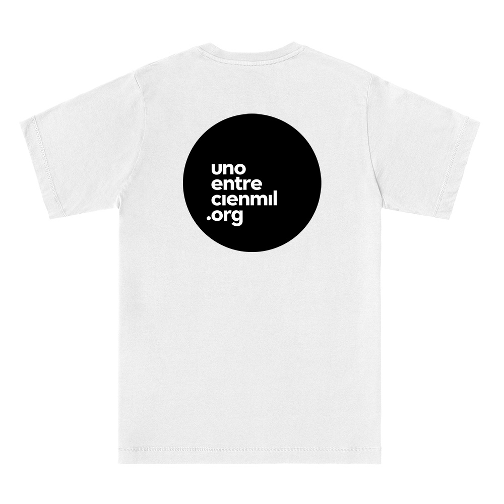 Camiseta Yo Soy Uno blanca espalda