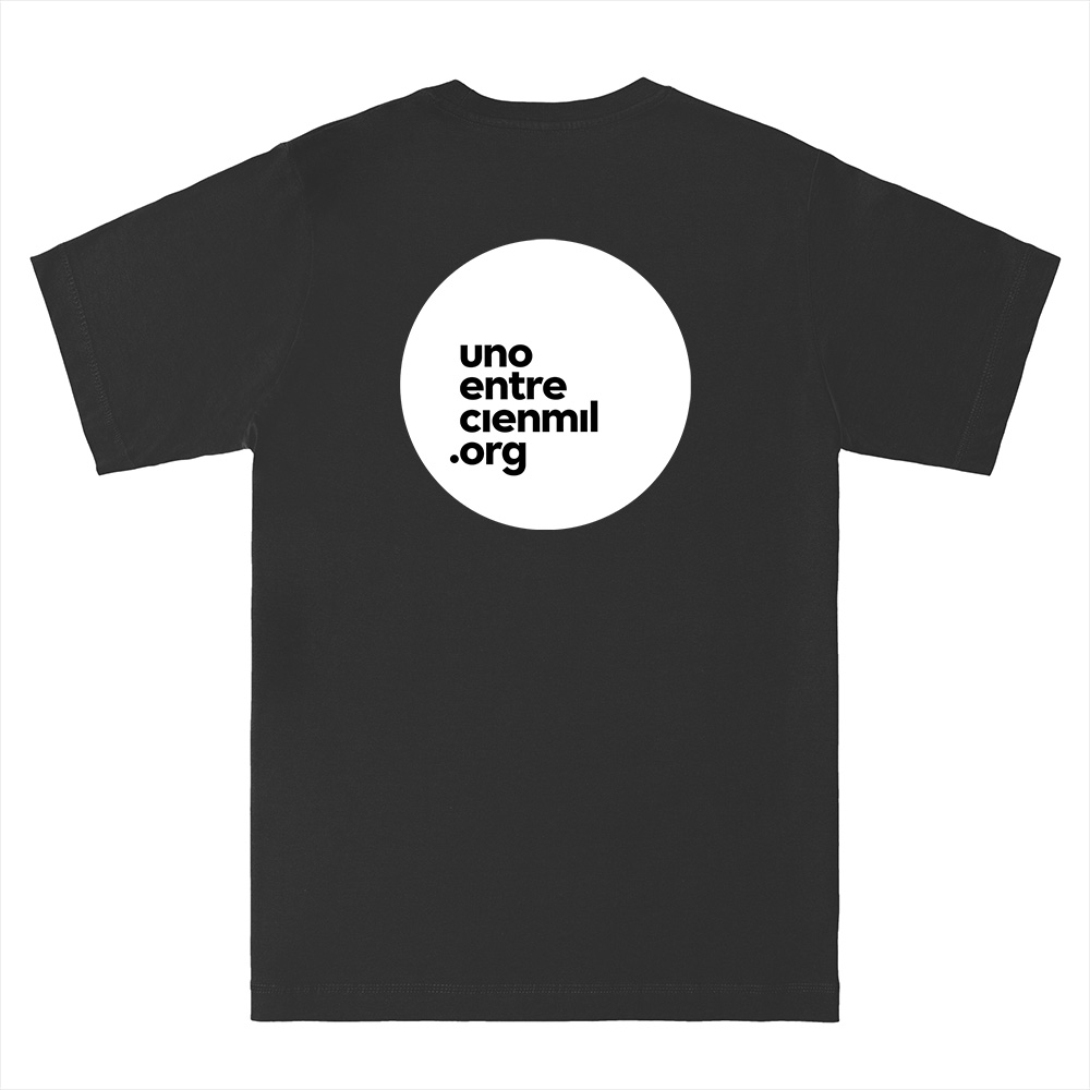 Camiseta Yo Soy Uno negra espalda